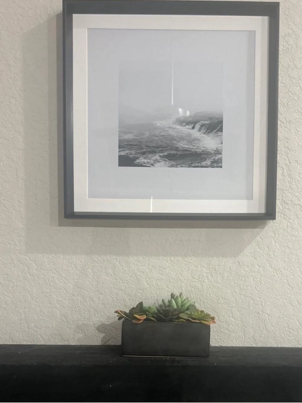 Studio McGee 20” x 20” Foggy Shore Framed Wall Art